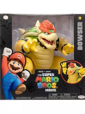 NWT/NIB The Super Mario Bros. Movie Bowser - 7” fire breathing